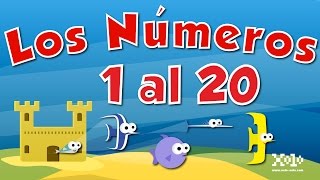 Los números del 1 al 20 en español para niños  Videos Aprende spanishlessons spanishlanguage [upl. by Helbona285]