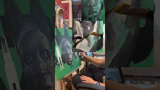 MAKING A CHROMAKOPIA PAINTING tylerthecreator chromakopia acrylicpainting process art [upl. by Merrili]