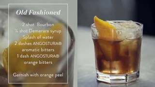 How to make an Old Fashioned  Cocktail Recipe Presented by the House of Angostura [upl. by Hoffmann]