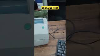 Zebra gc420t label printer zebra tsc tvs argox epson citizen views viral shots [upl. by Lleryt354]