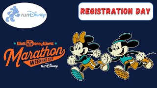 runDisney quotMarathon Weekendquot 2025  Registration Day [upl. by Anoved]