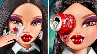 Monster MAKEOVER FOR DOLLS 🖤 Rich vs Broke vs Giga Rich One Colored by YayTime FUN [upl. by Erde]