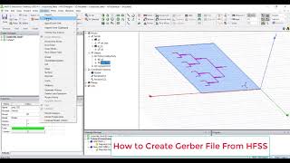 How to Export Gerber File From Ansys HFSS  PCBAntenna Fabrication [upl. by Eirelav]