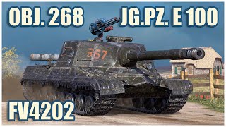 FV4202 Object 268 amp JgPz E 100 • WoT Blitz Gameplay [upl. by Dita913]