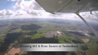 Cessna 172 flight from Northampton Sywell to Shobdon [upl. by Ilaw]