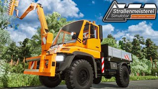 Straßenmeisterei Simulator  Bäume beschneiden mit dem UNIMOG  Straßenbau Simulator Preview 13 [upl. by Happy964]