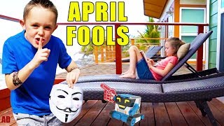 Sneaky Jokes on April Fools Day With a Robot And Spying [upl. by Boffa]