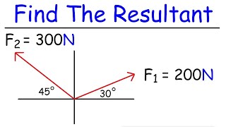 How To Find The Resultant of Two Vectors [upl. by Khosrow]