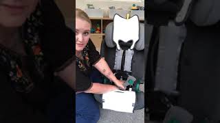 How to convert the Britax advansafix iSize from harness to booster mode [upl. by Llerrit]