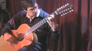 Bach Lute Suite Presto Jason Kessler 12 Steel String Classical Guitar [upl. by Alletneuq]