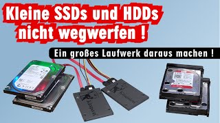 Alte SSDs und HDDs weiter verwenden  Windows 11 und 10 Raid in 5 Minuten kostenlos erstellen [upl. by Vanzant]