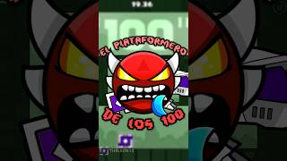 El PLATAFORMERO de los 100 en GEOMETRY DASH gd geometry dash insane demon insanedemon l00 [upl. by Zerla]