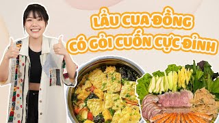 Quán Lẩu Cua Đồng Có Gỏi Cuốn Cực Đỉnh  Hải Phòng Holic [upl. by Pitchford622]