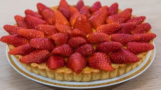 Crostata di fragole fresche e crema pasticcera ricetta classica buonissima e semplice [upl. by Noraf331]