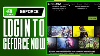 How To Login GeForce Now 2024 Simple Tutorial [upl. by Nueoht]