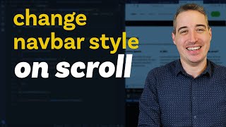 How to change your navigation style on scroll [upl. by Harmon]