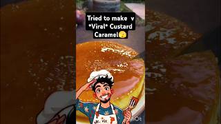 Trying Viral Custard Caramel Recipe by ChefPrateeksKitchen viraldessert custardrecipe [upl. by Neeuq735]