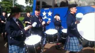 The RAF Halton Pipe Band at The World Pipe Band Championships 2012 [upl. by Gnidleif9]