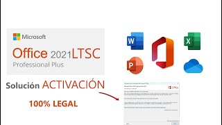 SOLUCIÓN licencia de activación OFFICE 2021 LTSC rápido y sencillo [upl. by Fitzpatrick]