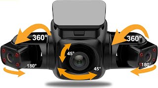 6 Best 3 Channel Camera Dashcam Front  Rear  Cabin [upl. by Asirram]