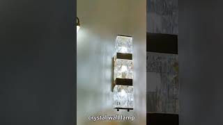 crystal led wall lamp For Hotel Home Bedroom manufacturer factory home lampfactory light [upl. by Buskirk]