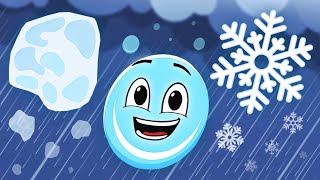 Whats The Difference Between Sleet Snow amp Hail  Earth Science Songs For Kids  KLT [upl. by Gally]