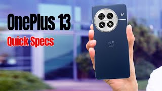 OnePlus 13 With 682quot LTPO AMOLED Snapdragon 8 Elite Chipset Bluetooth 54 6000 mAh Battery [upl. by Latashia]