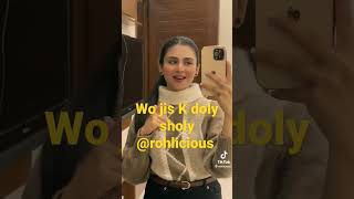 wo jis K doly sholy 😂🔥l Rohlicious TikTok New 2022 😍💯l Roha Khan TikTok Latest Video [upl. by Miguelita]