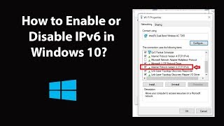 How to Enable or Disable IPv6 in Windows 10 [upl. by Cristi]