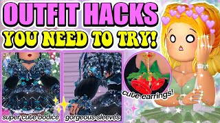 Super Pretty Outfit Hacks You NEED To Try in Royale High [upl. by Hayashi424]