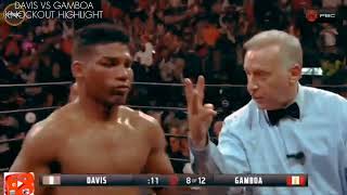 DAVIS VS GAMBOA KNOCKOUT HIGHLIGHT IN A SLOW MOTION VIDEO [upl. by Nednyl]