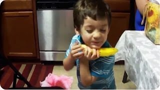 April Fools Prank Backfired  Little Kid LOVES Banana [upl. by Olra]