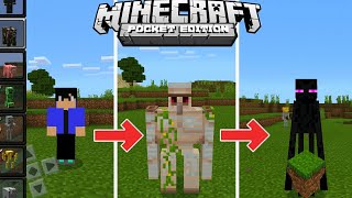 COMO SE TRANSFORMAR EM QUALQUER MOB NO MINECRAFT PE  Morph Addon [upl. by Siuqaj730]