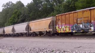 NS 8899 leads a manifest at Burnside KY with Tophat Dash 9 8804 trailing [upl. by Euridice]