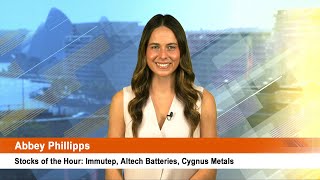 Stocks of the Hour Immutep Altech Batteries Cygnus Metals [upl. by Anha]