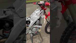 Up Close Look a Aluminum Framed BBR Motorsports CRF150R [upl. by Derdle]