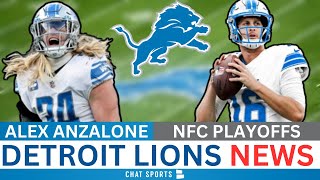 Detroit Lions News Alex Anzalone Out 68 Weeks Lions FAVORITES Over Colts  Super Bowl Odds [upl. by Ecienaj]