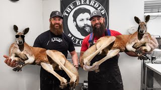 Butchers Try Kangaroo For The First Time  The Bearded Butchers [upl. by Eibob]