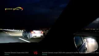 Drag Race Toyota Aurion 2012 vs Hyundai genesis coupe 2010 with supersprint muffler [upl. by Saville]