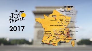 Le parcours en 3D  The route in 3D  Tour de France 2017 [upl. by Vlad]