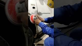 Breeze damage door repair dentingrepairdetailwork shortvideos viralshort [upl. by Hewet]