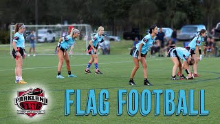 Parkland Flag Football  Panthers vs Bears  Girls High School  90722 [upl. by Ahsikyt]