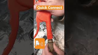 Connecting an air blow gun to your compressor hose￼ [upl. by Ecikram]