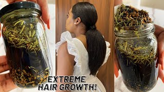 The Most Potent Hair Growth Oil😱 Do Not Wash It Out for Extreme Hair Growth [upl. by Haugen]