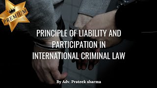 Principle of Liability and Participation in International Criminal Law LAWKAGYAN BBALLBGYAN [upl. by Novehs]