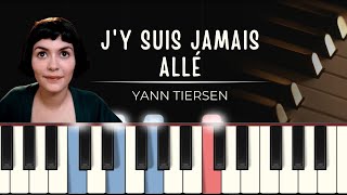 Yann Tiersen  JY Suis Jamais Allé MIDI  synthesia tutorial  piano sheets [upl. by Adyan819]