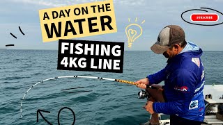 Border Light Tackle  a day on the water during a league outing fishing 4kg line😳 [upl. by Roane]