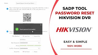 SADP Tool Hikvision Password Reset [upl. by Koren]