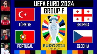 Euro 2024  GROUP F Predictions Portugal Turkey Georgia and Czech Republic [upl. by Acino564]