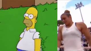 Maria Sakkari Like Homer Simpson Tennis incident [upl. by Eittel]